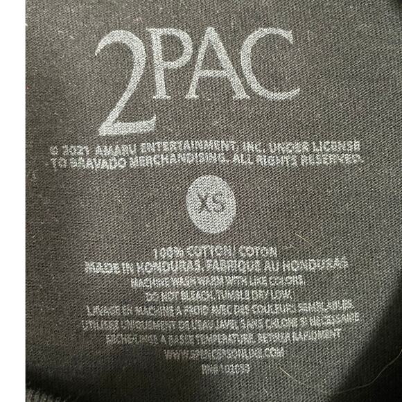 Tupac Shakur Graphic Rose long-sleeved t-shirt, Size XS - Picture 5 of 5